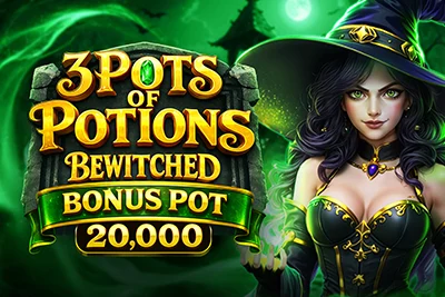 3 Pots of Potions Bewitched Bonus Pot 20,000